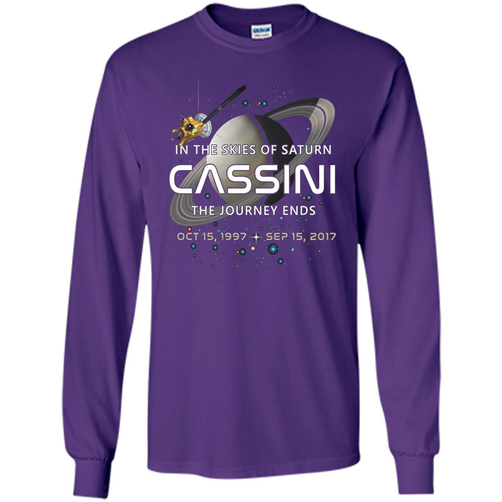 Cassini Spacecraft End Of Mission At Saturn T-Shirt Purple