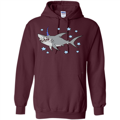 Unishark T-shirt Unicorn + Shark Maroon