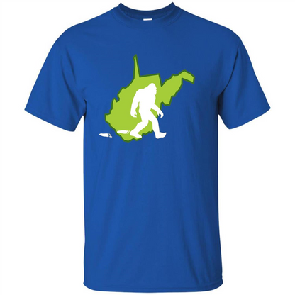 West Virginia State Bigfoot Hunter T-shirt Royal