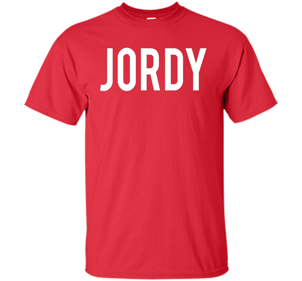 Jordy T Shirt - Cool new funny name fan cheap gift tee shirt Red