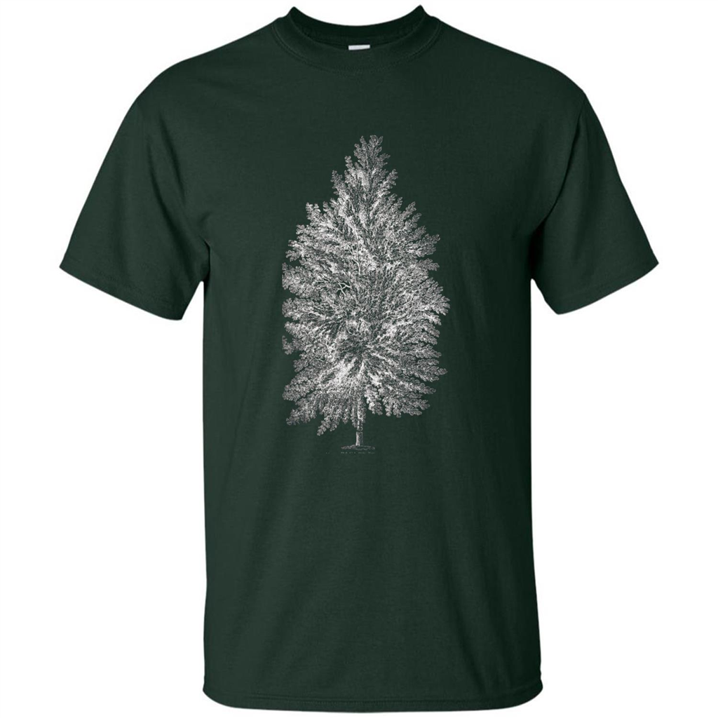 Poplar Tree T-shirt. Tree Poplar Tree T-shirt Forest Green