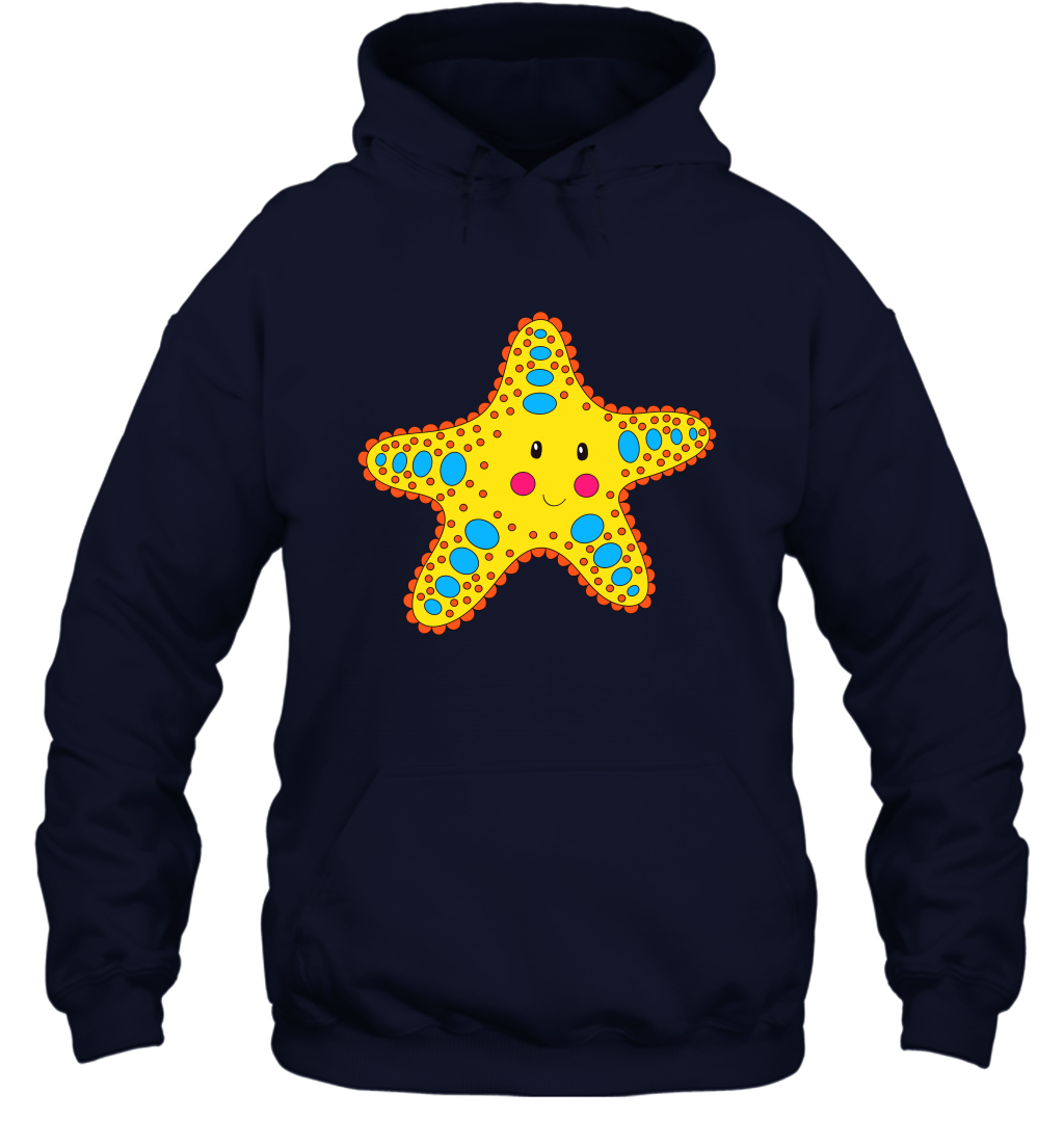Starfish Summer Beaches Shirt Hoodie Hoodie Navy