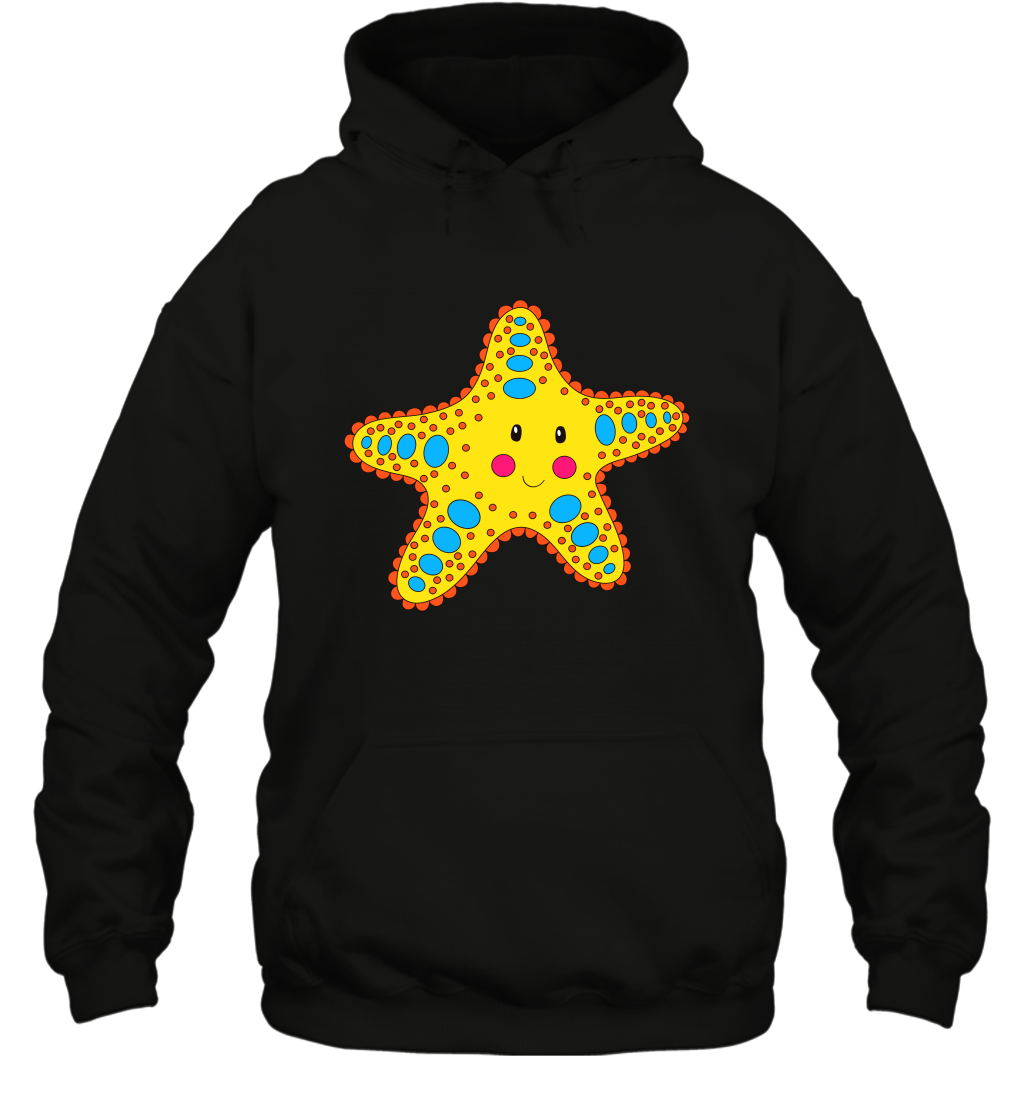 Starfish Summer Beaches Shirt Hoodie Hoodie Black