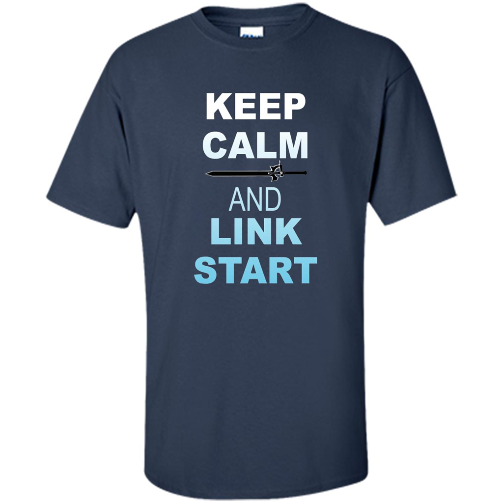 Keep Calm And Link Start T-shirt Navy