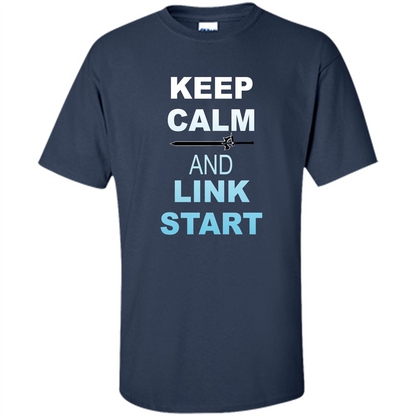 Keep Calm And Link Start T-shirt Navy