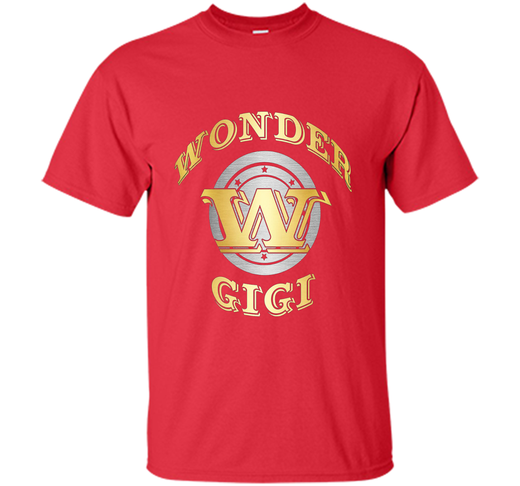 Wonder Gigi T Shirt Gift For Super Grandma On Special Day t-shirt Red