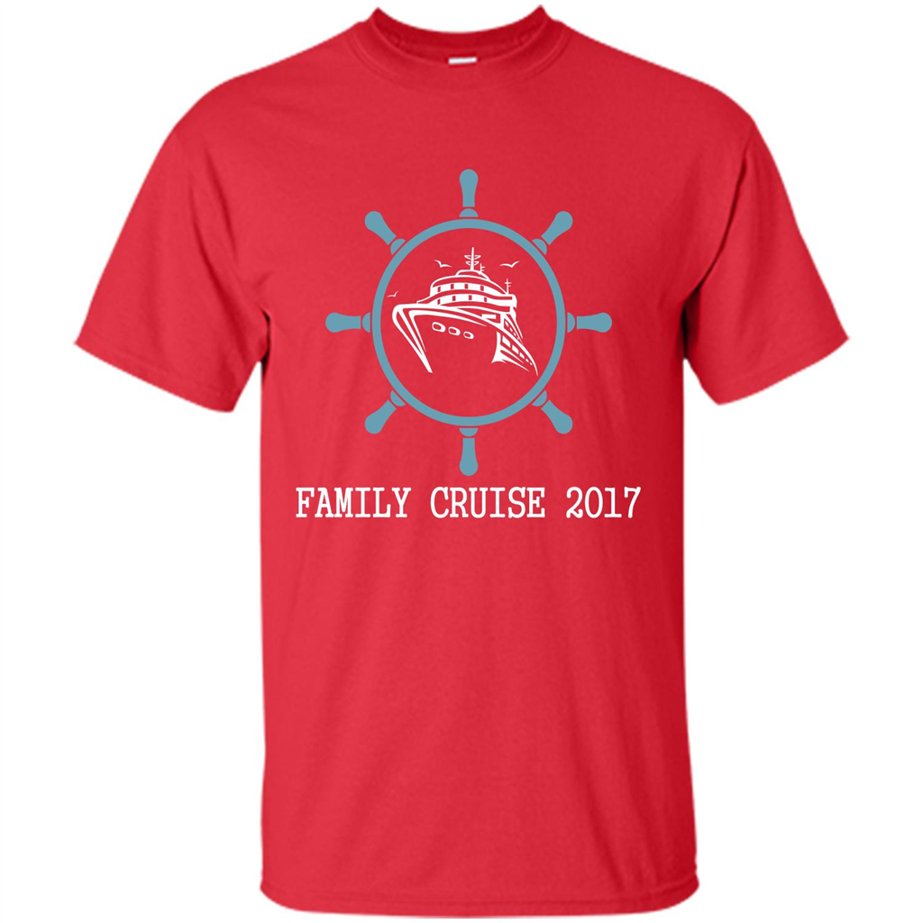 Family T-shirt Family Cruise 2017 Red