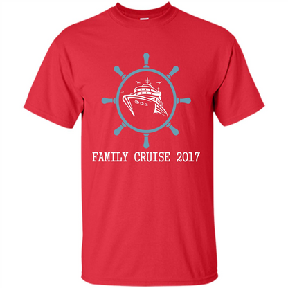 Family T-shirt Family Cruise 2017 Red