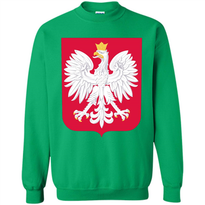 Polish Eagle T-shirt Polska Poland T-shirt Irish Green