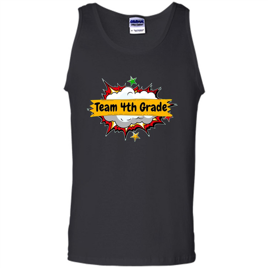 Team 4th Grade T-shirt Back To School Teacher Student T-shirt Black