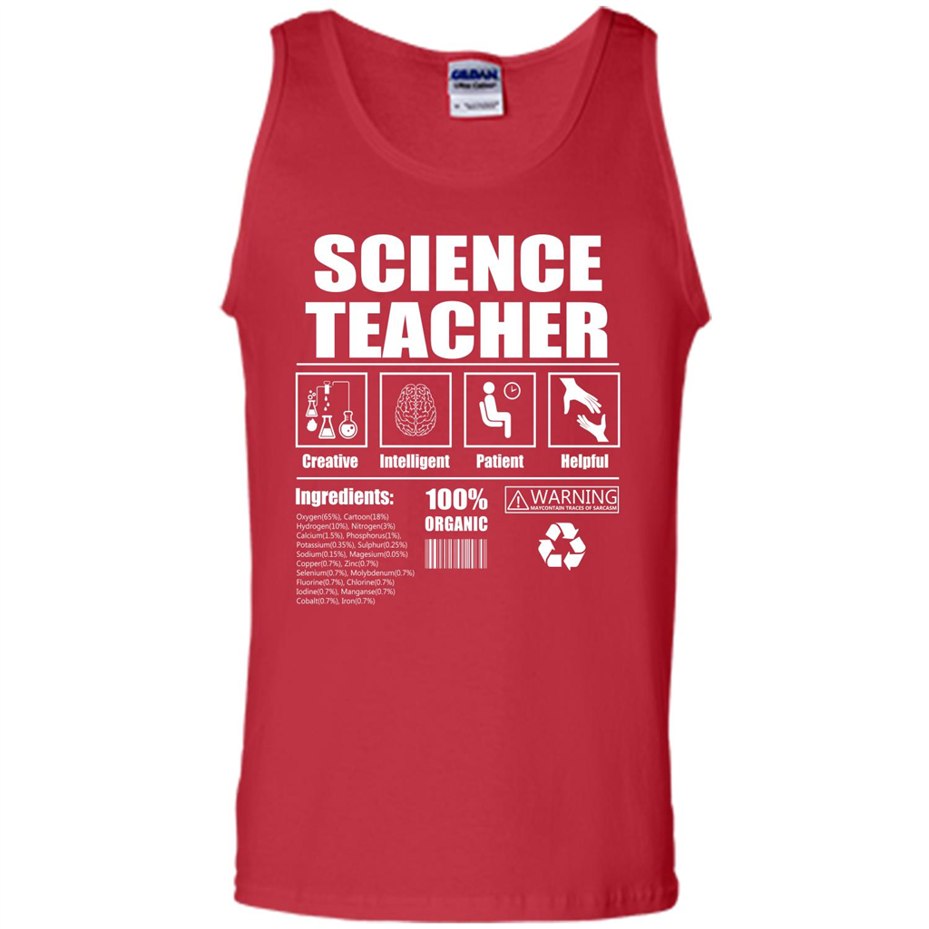 Science Teacher T-shirt Science Teacher Facts T-shirt Red