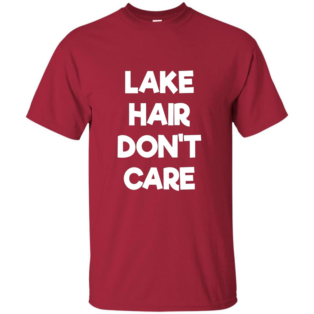 Lake Hair Don't Care T-shirt Cardinal