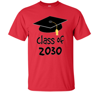 Kindergarten T-shirt Class Of 2030 Kindergarten Style T-shirt Red