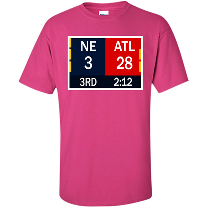 NE 3 ATL 28 Final T-shirt 2 Sides 1 Game Heliconia