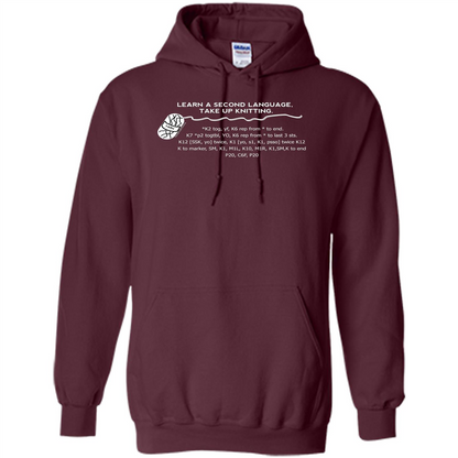 Funny Knitting T-shirt Knitting Gift Shirt Maroon