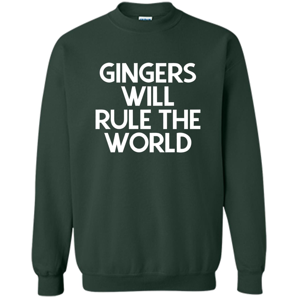 Gingers Will Rule The World T-shirt Forest Green