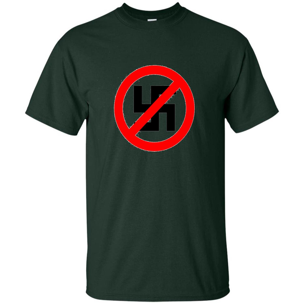 Anti-Nazi Shirt Support Equal Rights T-shirt Forest Green