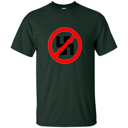 Anti-Nazi Shirt Support Equal Rights T-shirt Forest Green