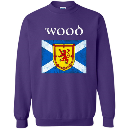 Scottish Clan Wood T-shirt Purple
