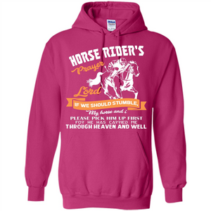 Horse Lovers T-shirt Horse Rider‰۪s Prayer Lord If We Should Stumble