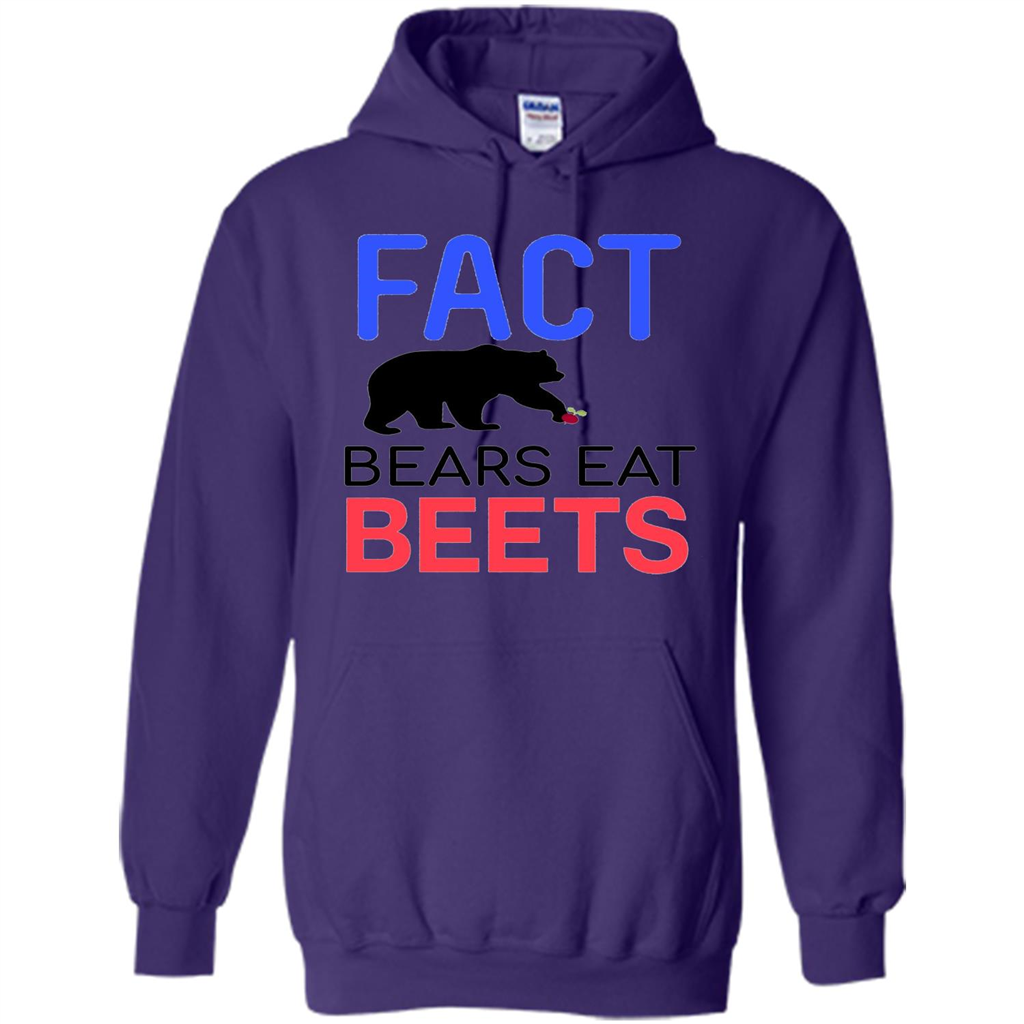 FACT Bears Eat Beets T-shirt Funny Men Women Novelty Gift Purple