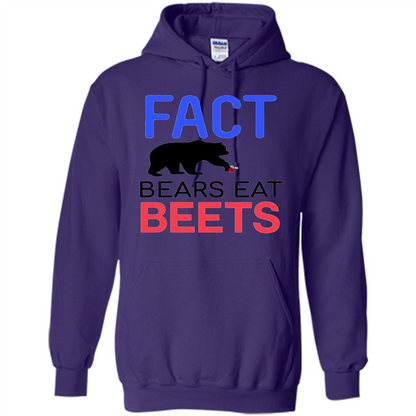 FACT Bears Eat Beets T-shirt Funny Men Women Novelty Gift Purple