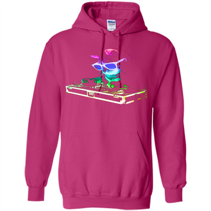 Cat Lover T-shirt House Cat Rainbow DJ Kitty Heliconia
