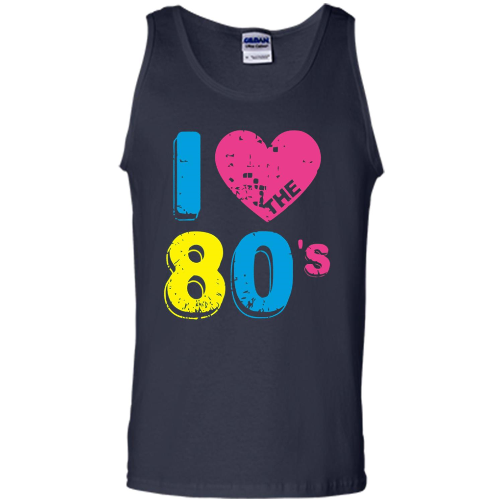 Vintage T-shirt I Love the 80's T-shirt Navy