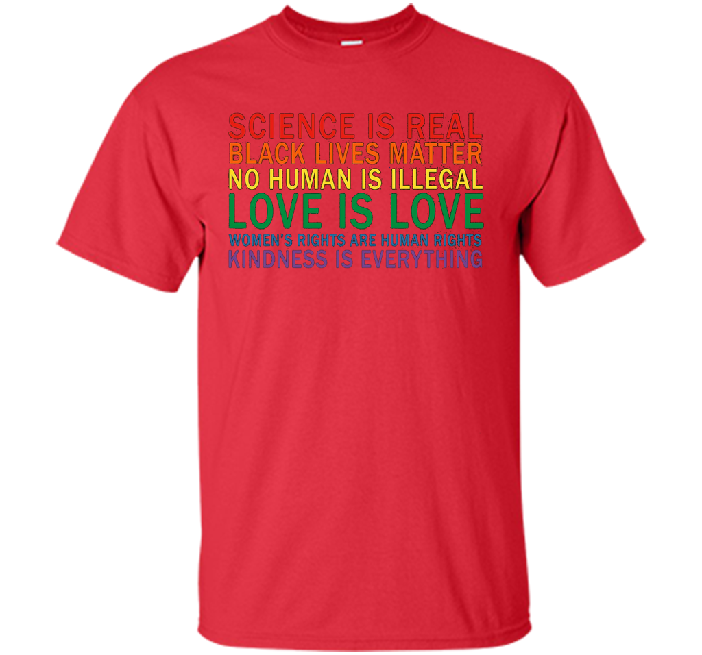 Love Is Kindness T-Shirt Black Lives LGBT Equality Feminist t-shirt Red