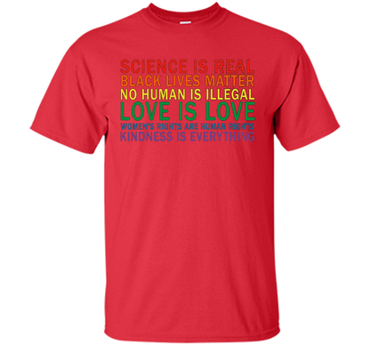 Love Is Kindness T-Shirt Black Lives LGBT Equality Feminist t-shirt Red