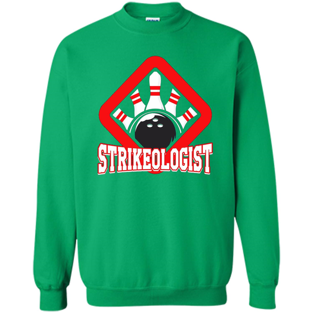 Strikeologist Bowling T-shirt For Bowling Lover Irish Green