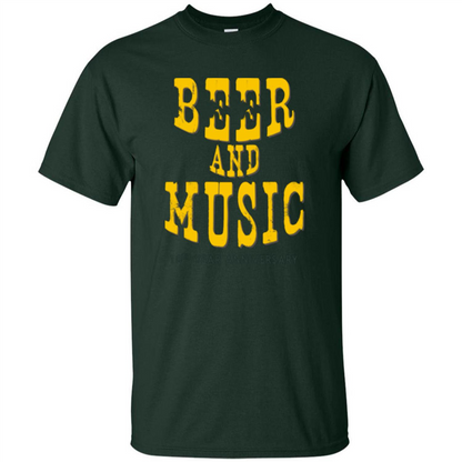 Beer And Music 10th Year Anniversary T-shirt Forest Green