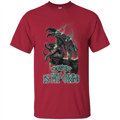 World of Warcraft T-shirt My Destiny Is My Own T-shirt Cardinal