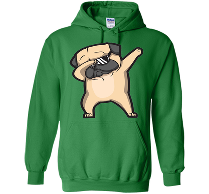 Dabbing Pug Shirt - Cute Funny Dog Dab T-Shirt t-shirt Irish Green