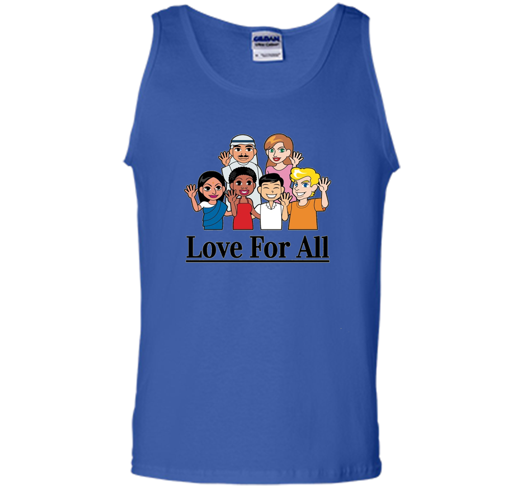 Love For All- Multicultural Race Unity Diversity T-Shirt cool shirt Royal
