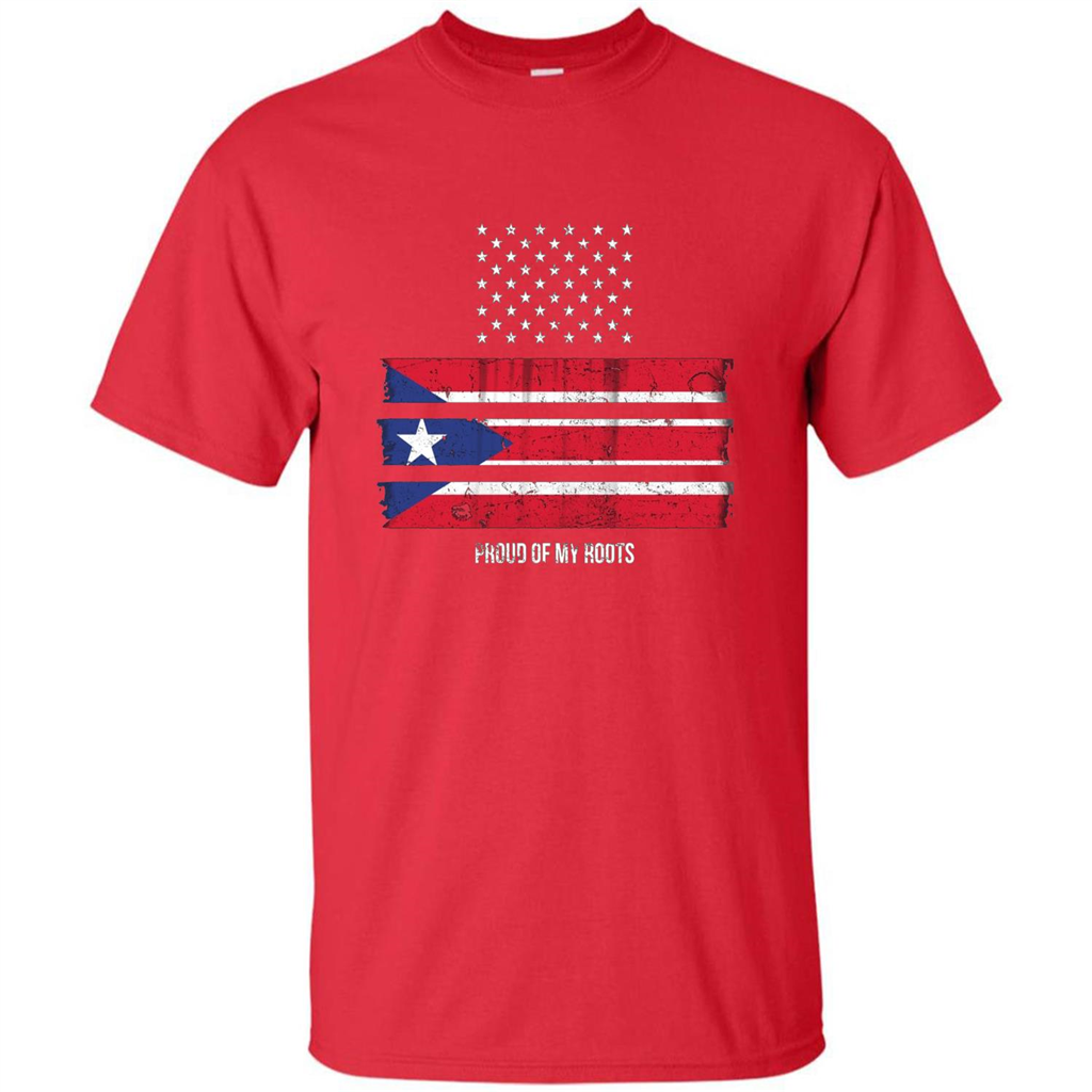 Puerto Rico USA Flag Pride T-Shirt Red