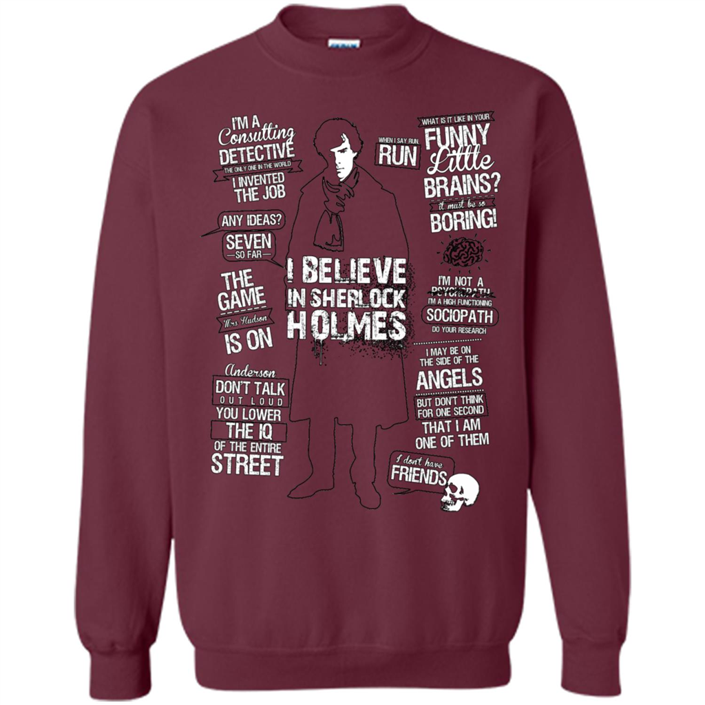 Detective Quotes To A Great Mind Nothing Is Little T-shirt Maroon