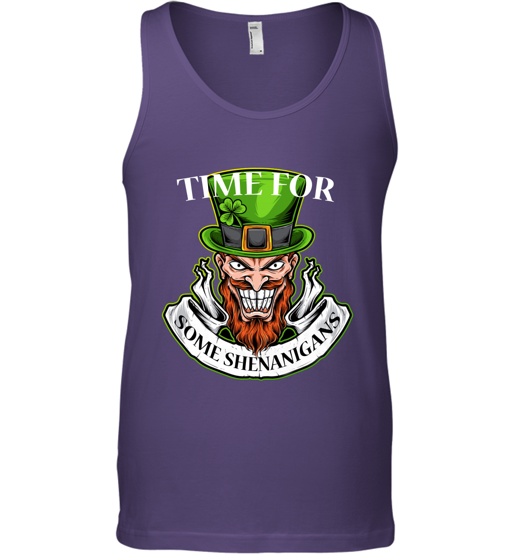 Time For Some Shenanigans Irish Shirt Tank Top Purple