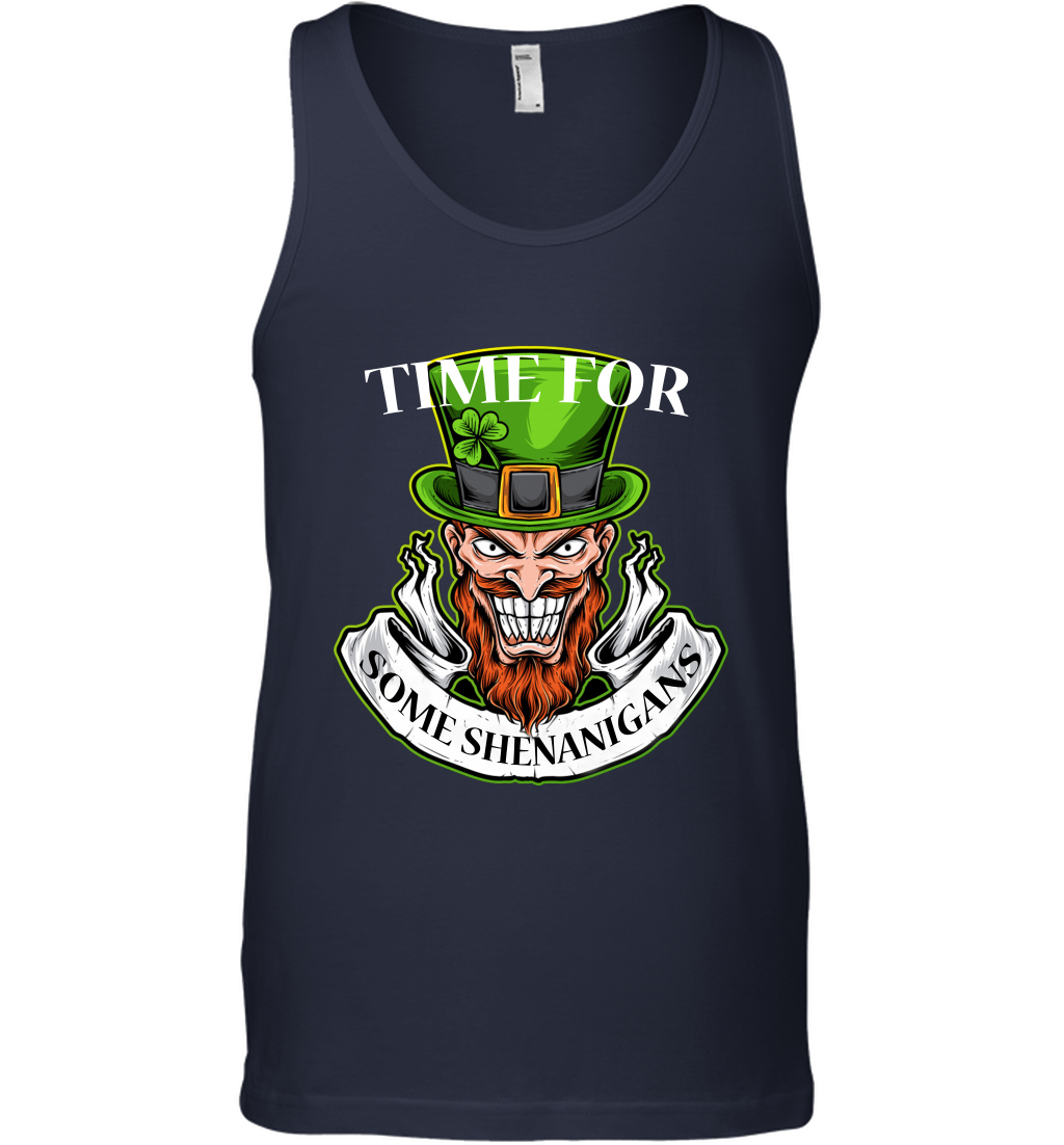 Time For Some Shenanigans Irish Shirt Tank Top Navy