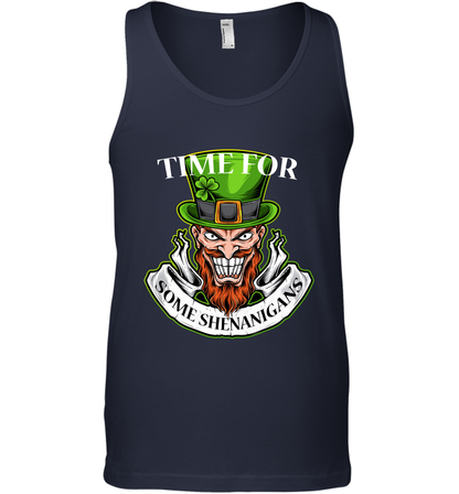Time For Some Shenanigans Irish Shirt Tank Top Navy