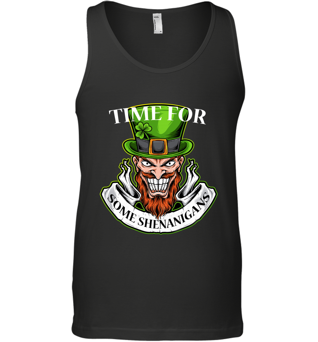 Time For Some Shenanigans Irish Shirt Tank Top Black