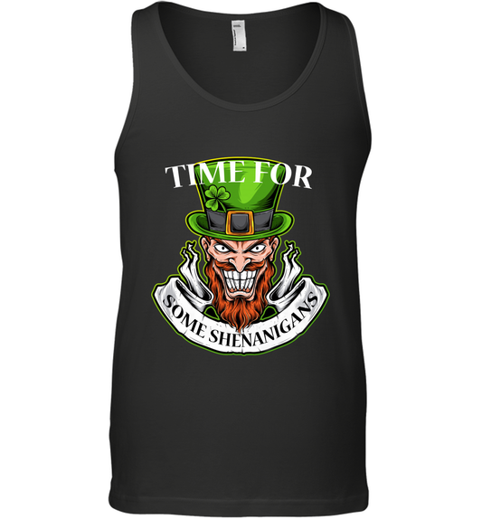 Time For Some Shenanigans Irish Shirt Tank Top Black