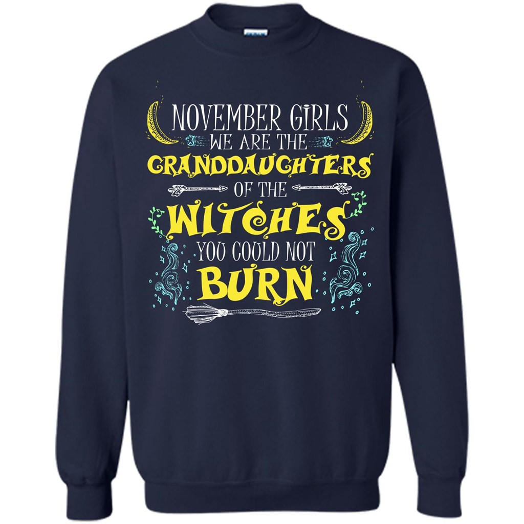 Halloween T-shirt November Girls T-shirt Navy