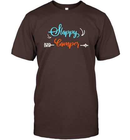 Happy Camper Shirt T-Shirt T-Shirt Dark Chocolate
