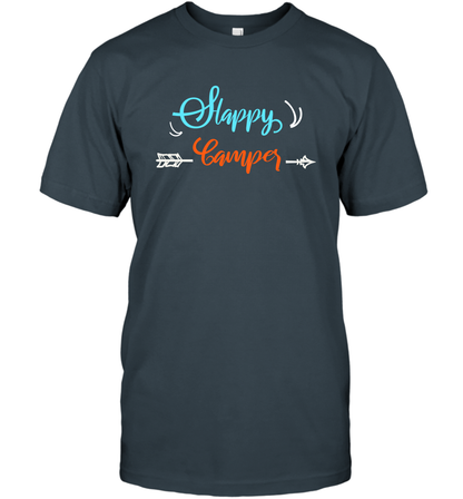 Happy Camper Shirt T-Shirt T-Shirt Charcoal