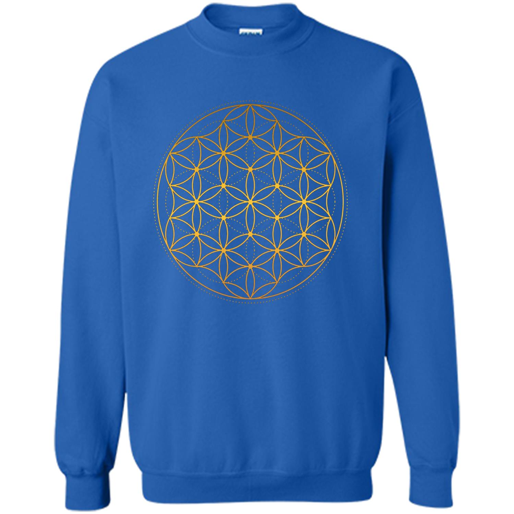 Beautiful Gold Sacred Geometry T-shirt Royal