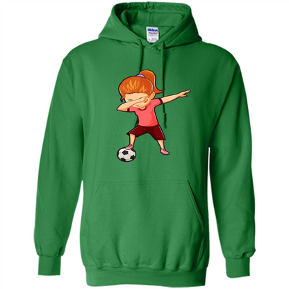 Soccer T-shirt For Girls Funny Dabbing Dab Dance Soccer Ball Irish Green