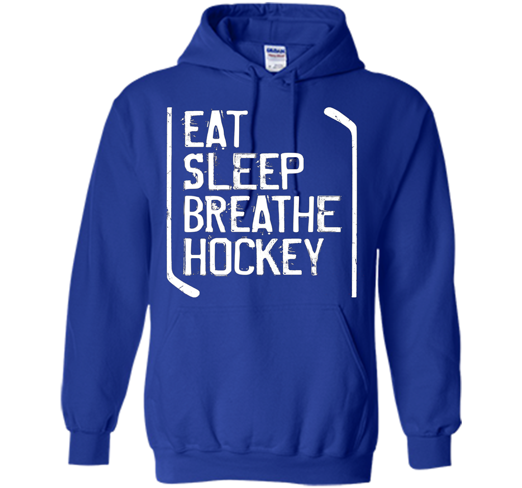 Hockey T-shirt Eat Sleep Breathe Hockey Royal