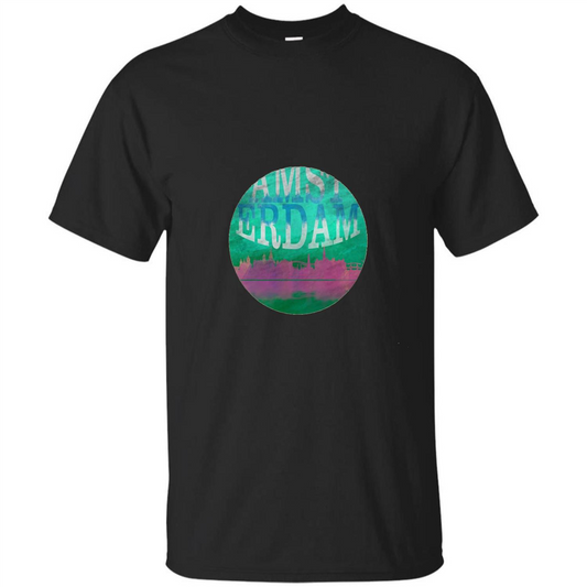 Amsterdam Skyline Horizon Sunset Love Netherlands T-shirt Royal