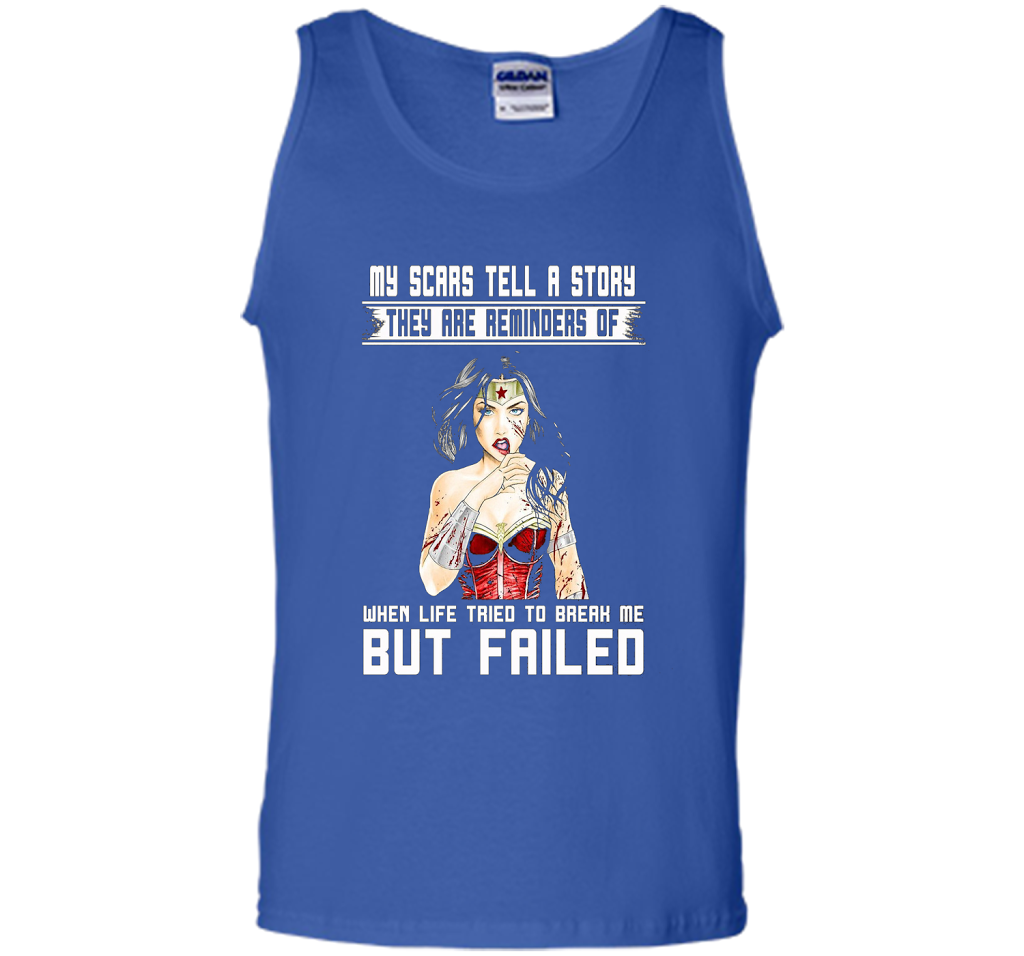 Women's My Scars Tell A Story They Are A Reminder Shirt cool shirt Royal